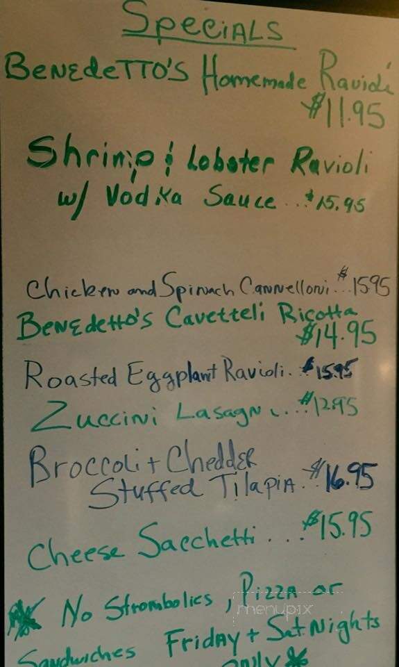Villa Capri - Altoona, PA menu_pic