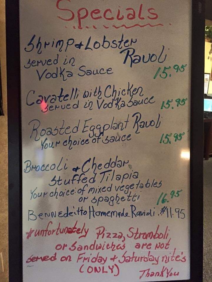 Villa Capri - Altoona, PA menu_pic