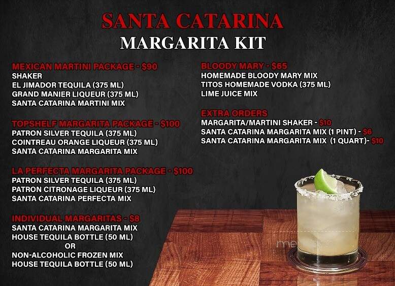 Santa Catarina Restaurant - Lakeway, TX menu_pic