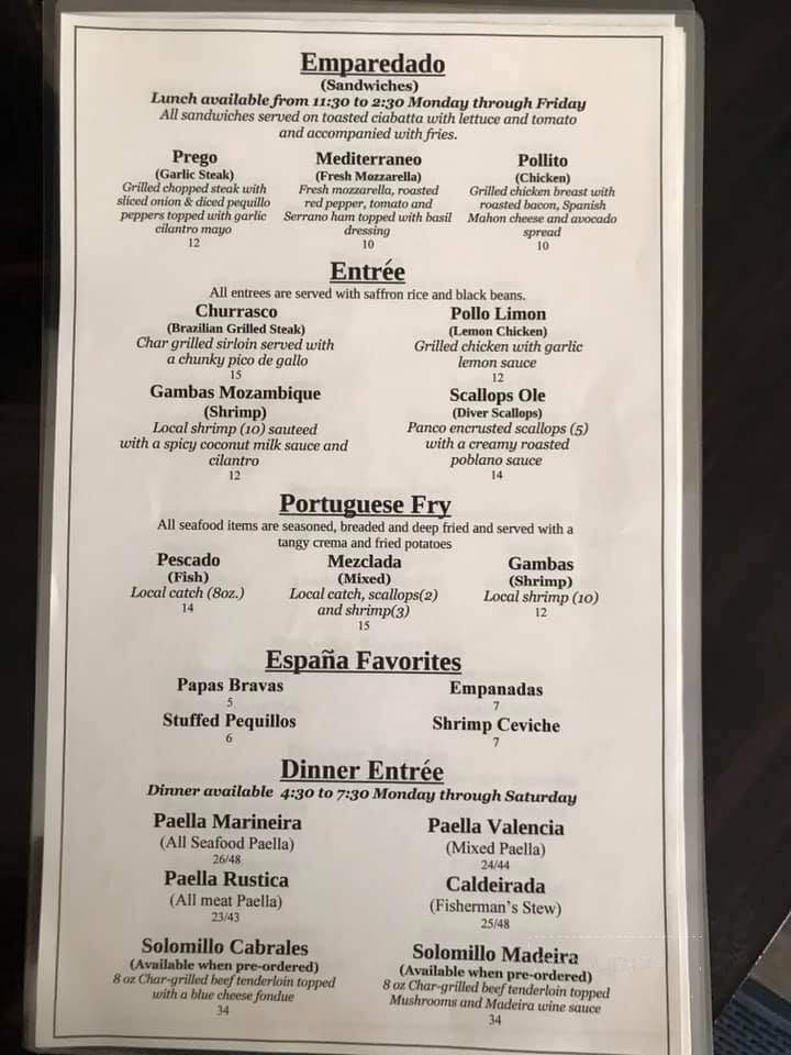 Espana Restaurant - Fernandina Beach, FL