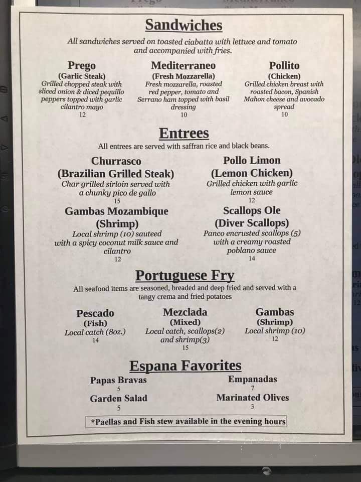 Espana Restaurant - Fernandina Beach, FL