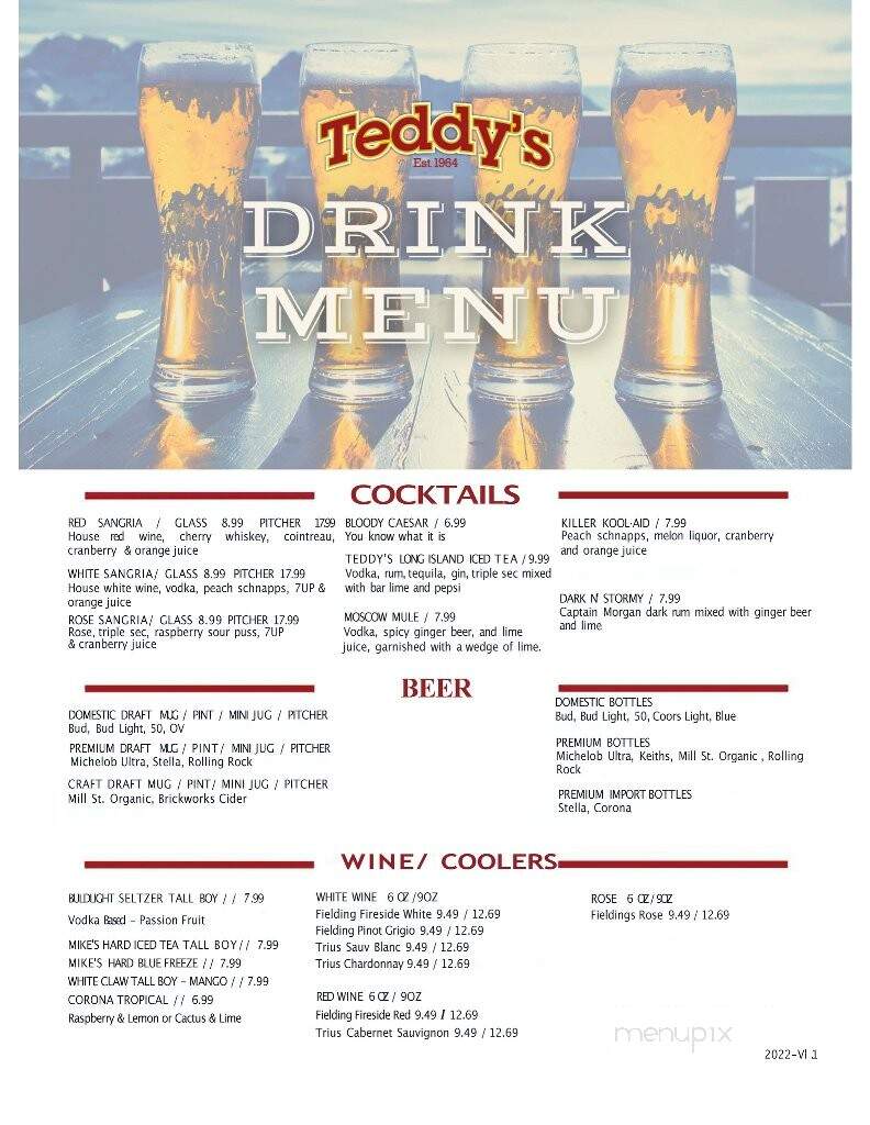 Teddy's Food Fun & Spirits - Grimsby, ON