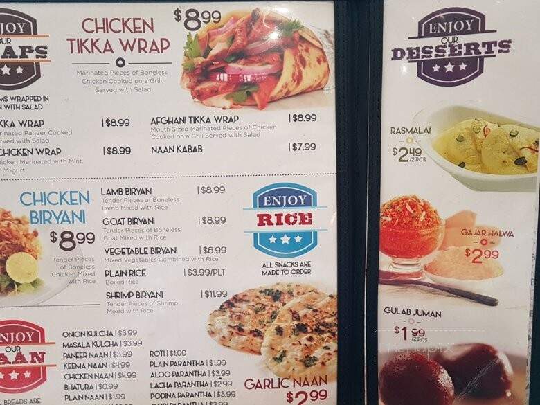 Sweet Palace Restaurant - Brampton, ON menu_pic