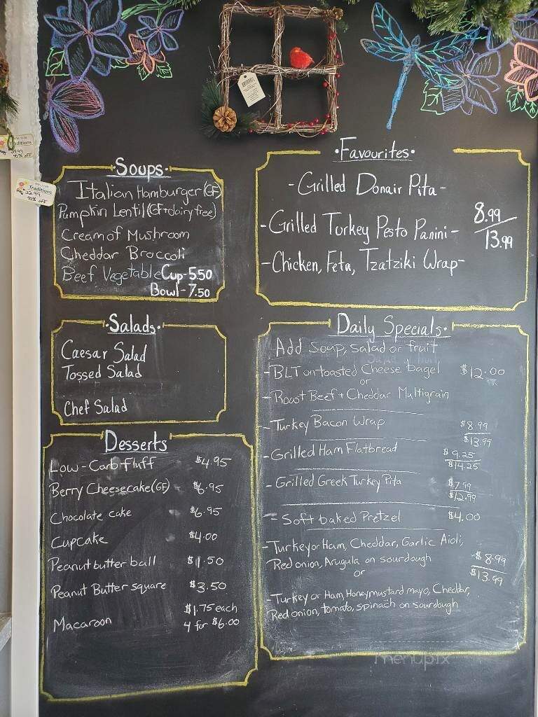 Traditions Garden Cafe & Gift Gallery - High Level, AB menu_pic
