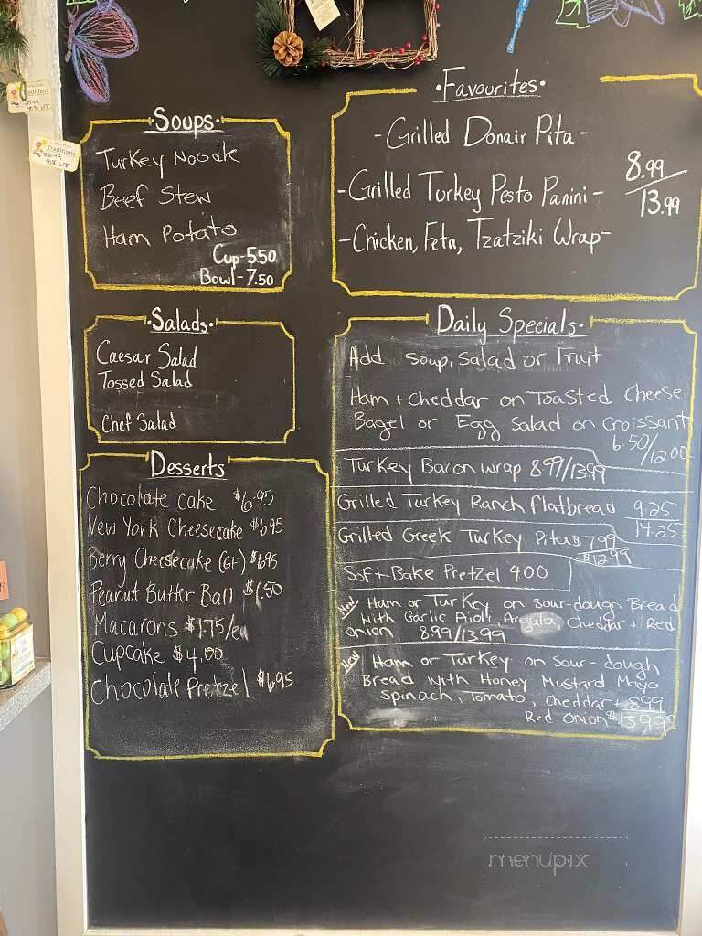 Traditions Garden Cafe & Gift Gallery - High Level, AB menu_pic