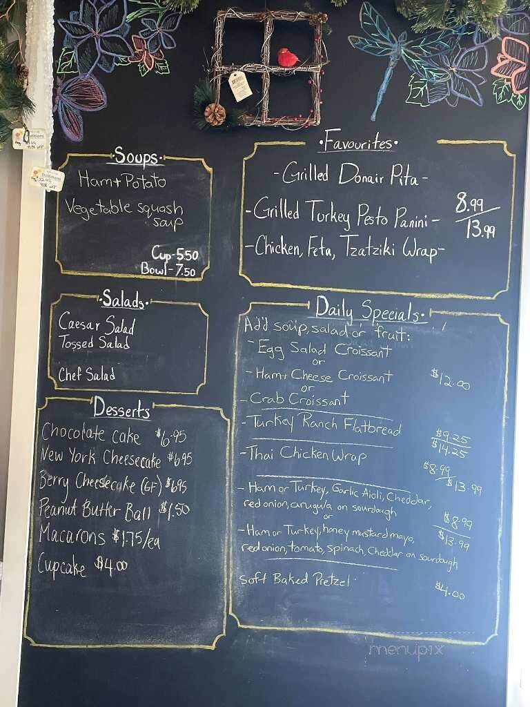 Traditions Garden Cafe & Gift Gallery - High Level, AB menu_pic