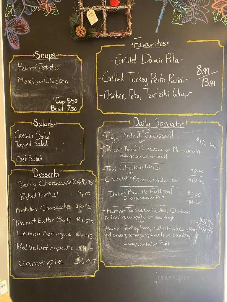 Traditions Garden Cafe & Gift Gallery - High Level, AB menu_pic