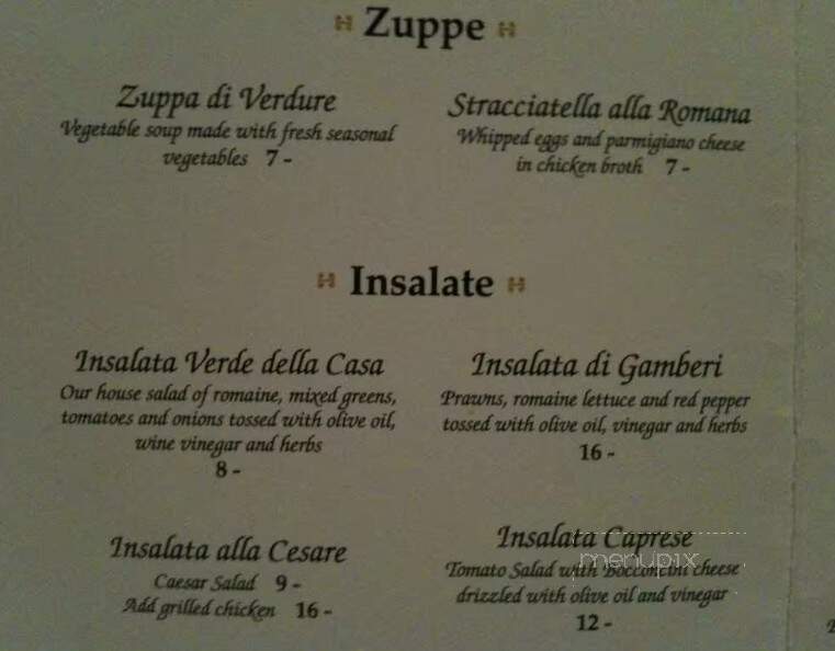 Il Chianti Restaurant - Calgary, AB menu_pic