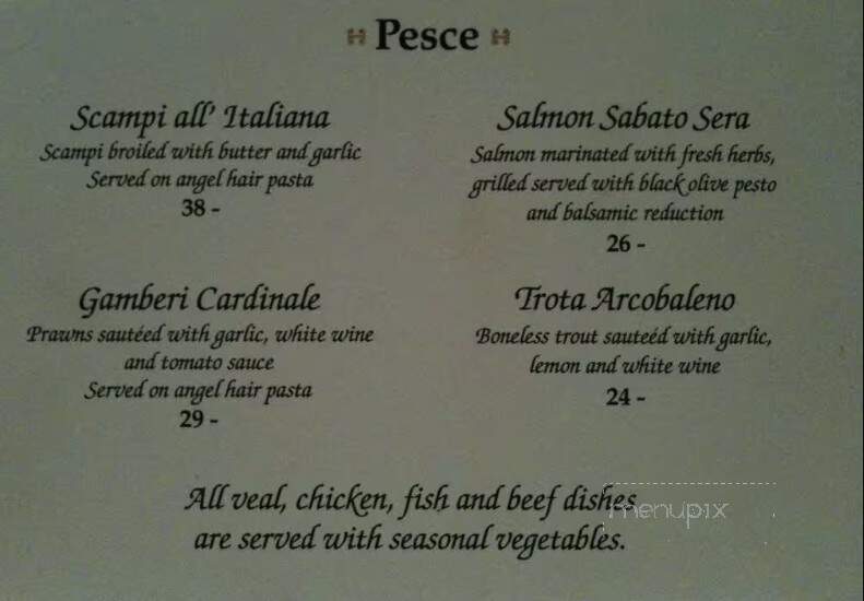 Il Chianti Restaurant - Calgary, AB menu_pic