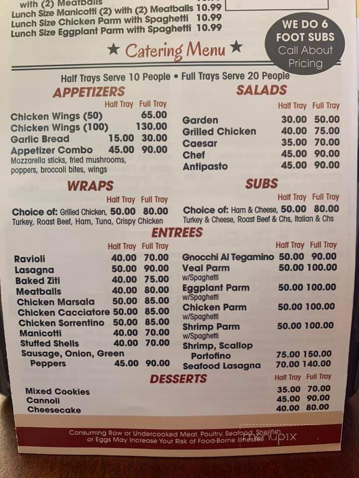 Cecilton Pizzaria - Cecilton, MD menu_pic
