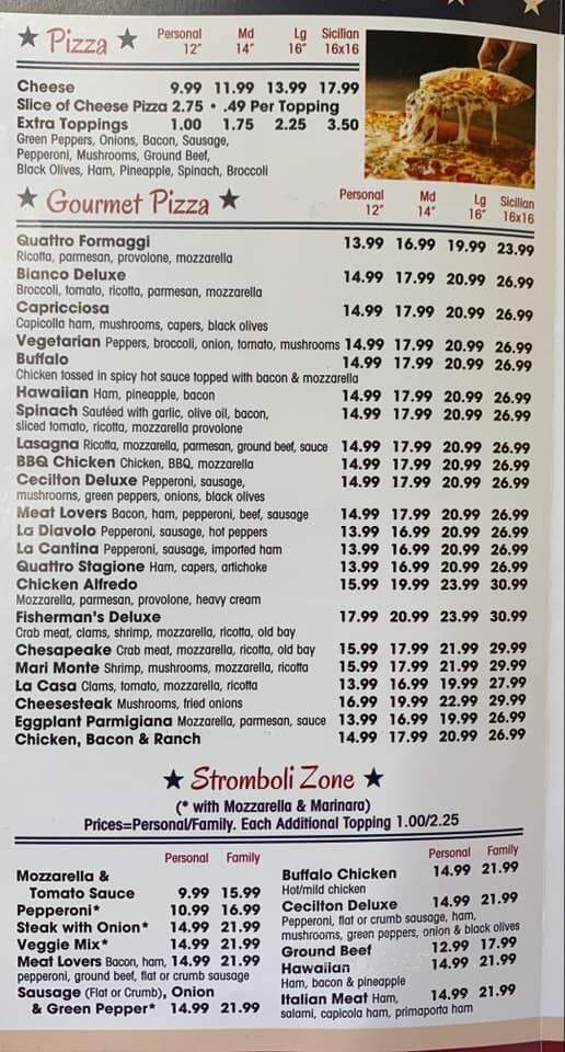 Cecilton Pizzaria - Cecilton, MD menu_pic