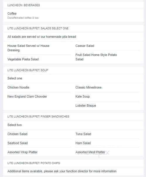 Salerno's Function Hall - Onset, MA menu_pic