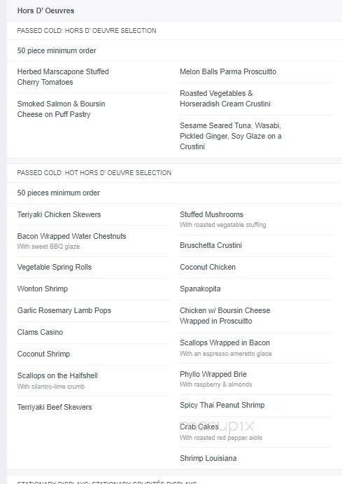 Salerno's Function Hall - Onset, MA menu_pic