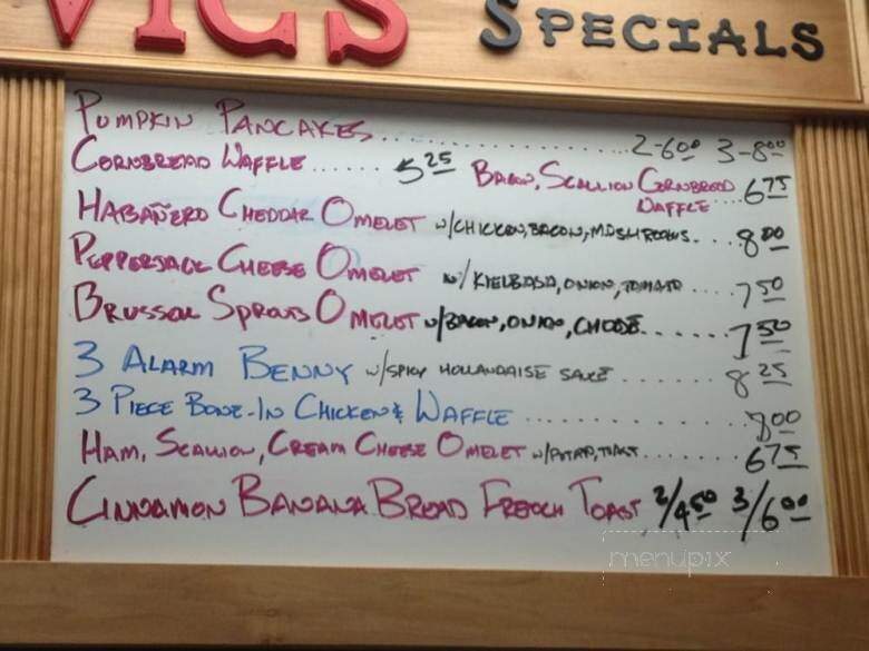 Vic's Waffle House - Tewksbury, MA menu_pic