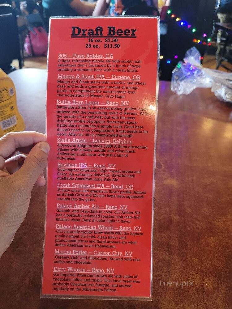 Palace Saloon & Restaurant - Virginia City, NV menu_pic