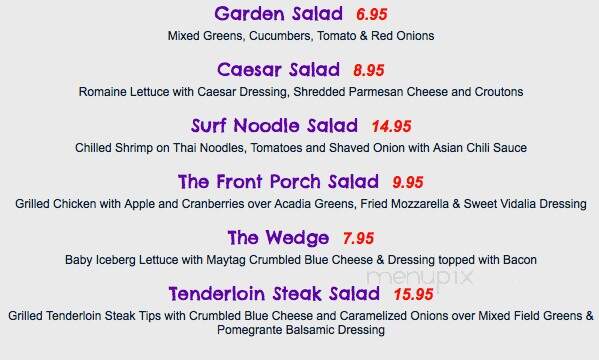Purple Urchin Restaurant - Hampton, NH menu_pic