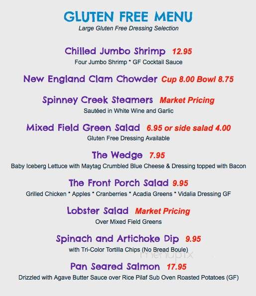 Purple Urchin Restaurant - Hampton, NH menu_pic