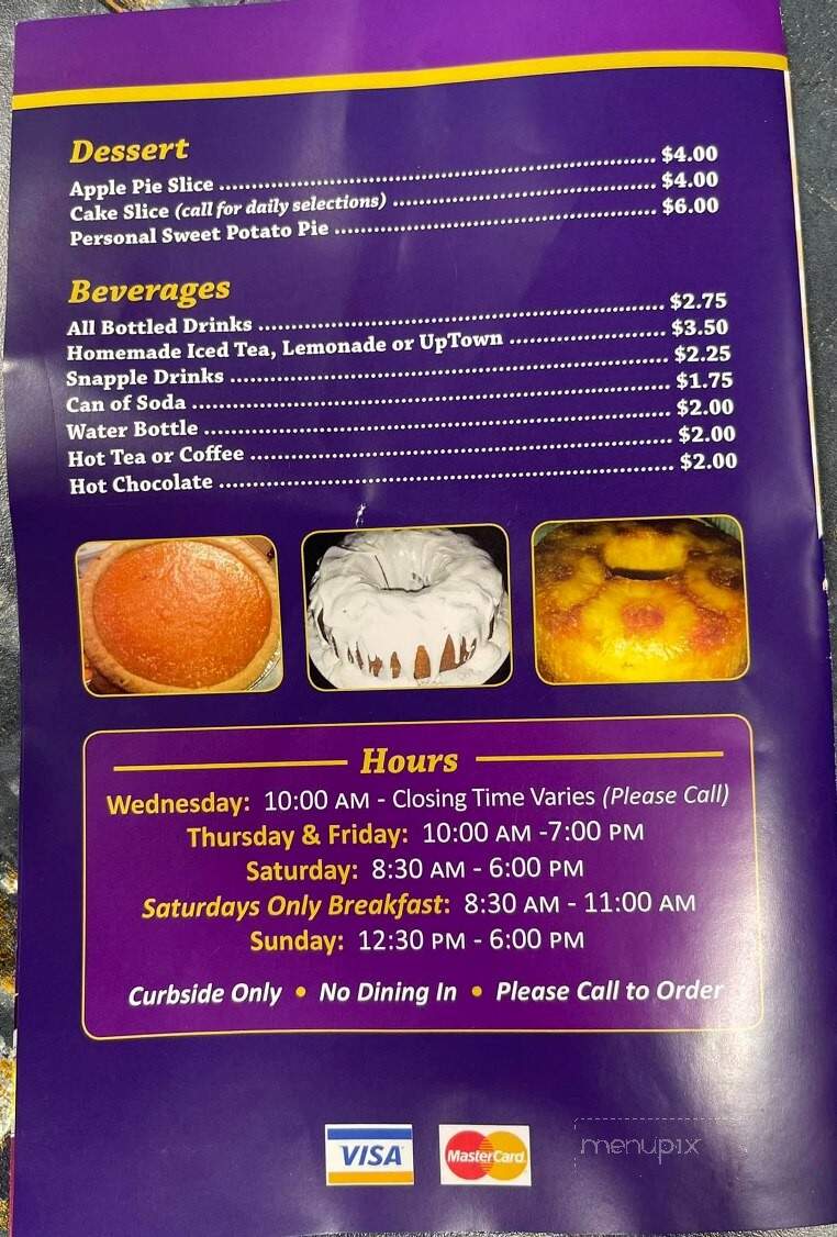 Momma's Place - Linden, NJ menu_pic