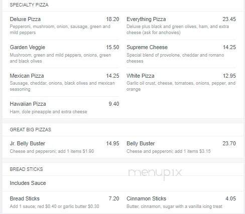 Pizza Express - Point Pleasant, NJ menu_pic