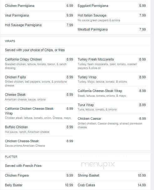 Andali's Family Restaurant - Leesport, PA menu_pic