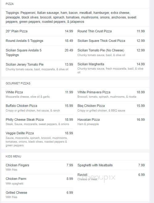 Andali's Family Restaurant - Leesport, PA menu_pic