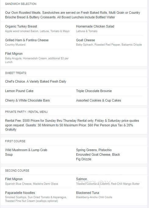 Catherine's Restaurant - Kennett Square, PA menu_pic