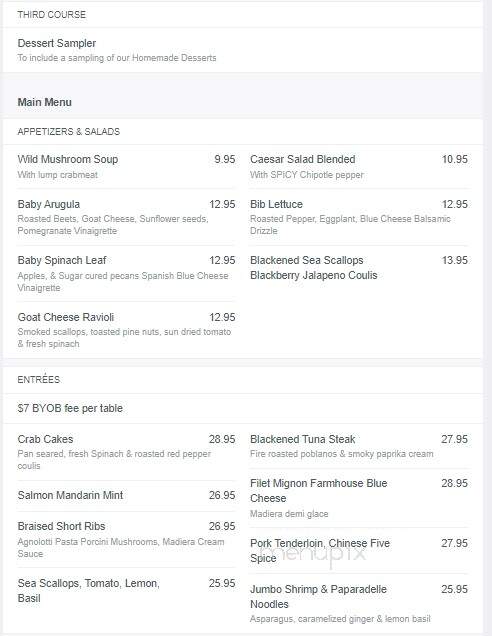 Catherine's Restaurant - Kennett Square, PA menu_pic