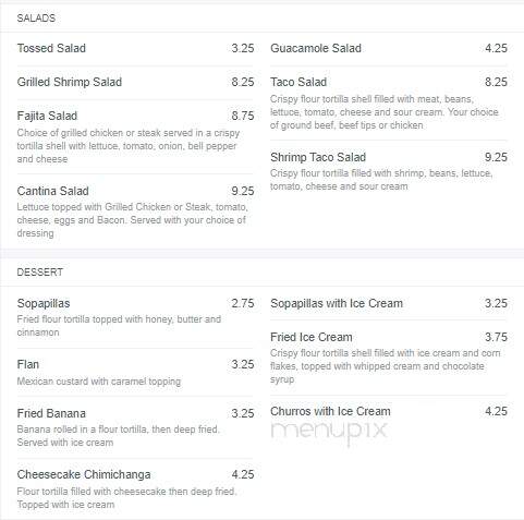 La Chalupa - Lancaster, SC menu_pic