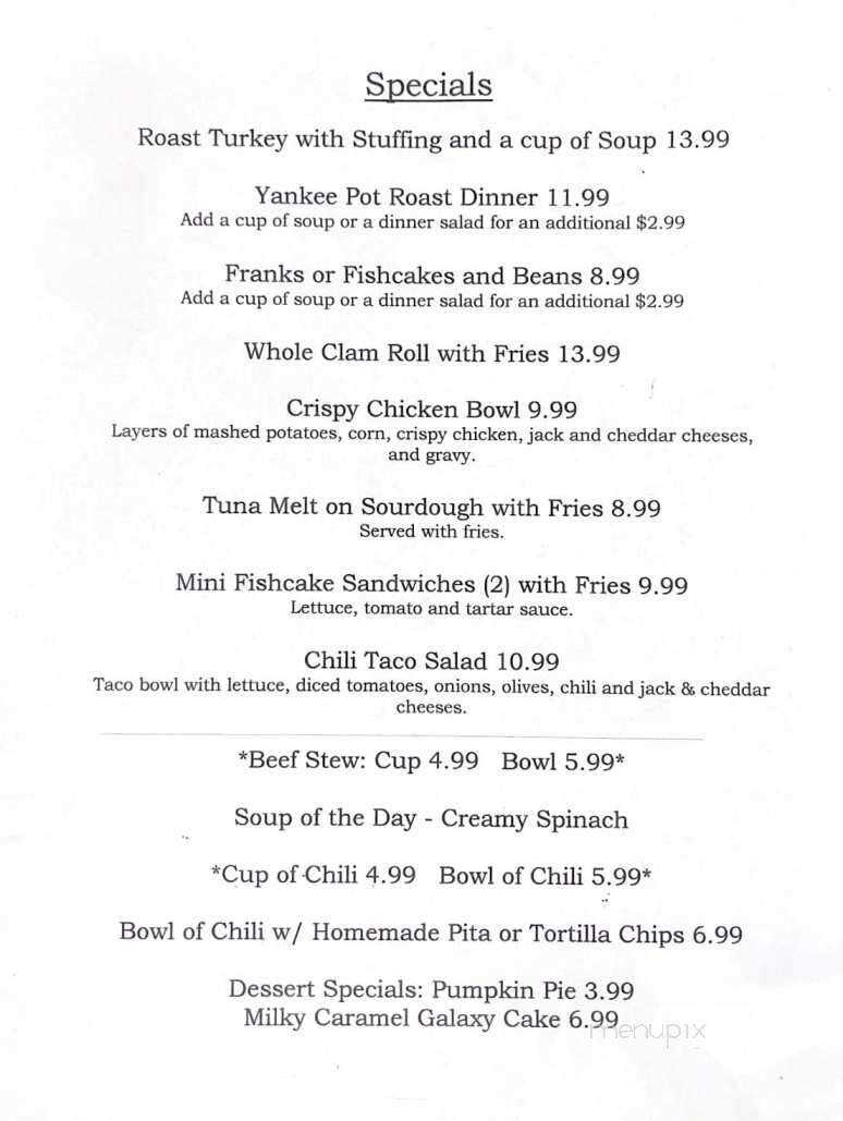 L B's Family Restaurant - North Grosvenordale, CT menu_pic