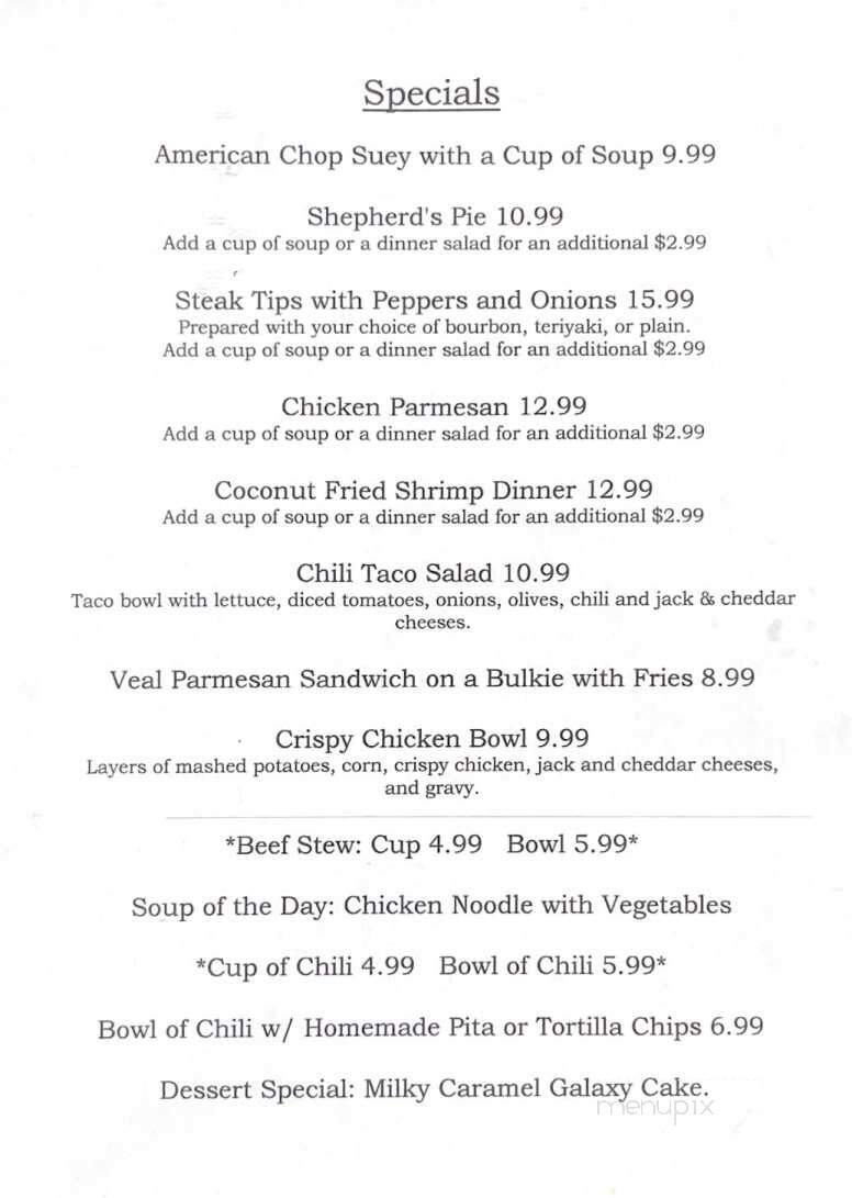 L B's Family Restaurant - North Grosvenordale, CT menu_pic