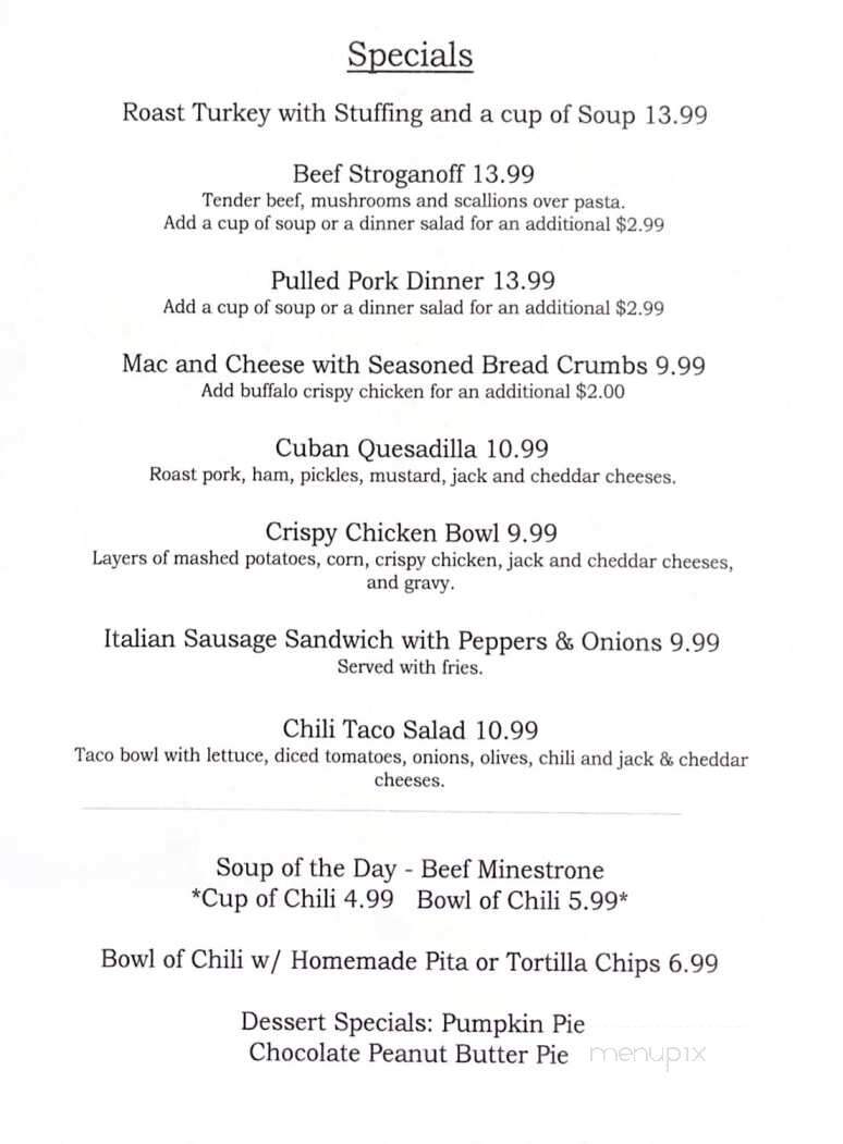 L B's Family Restaurant - North Grosvenordale, CT menu_pic