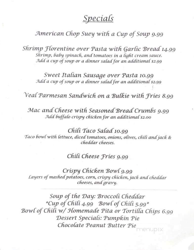 L B's Family Restaurant - North Grosvenordale, CT menu_pic