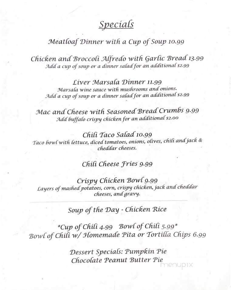 L B's Family Restaurant - North Grosvenordale, CT menu_pic