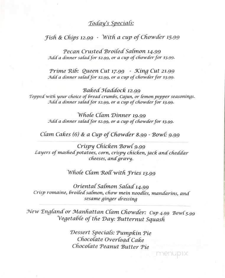 L B's Family Restaurant - North Grosvenordale, CT menu_pic