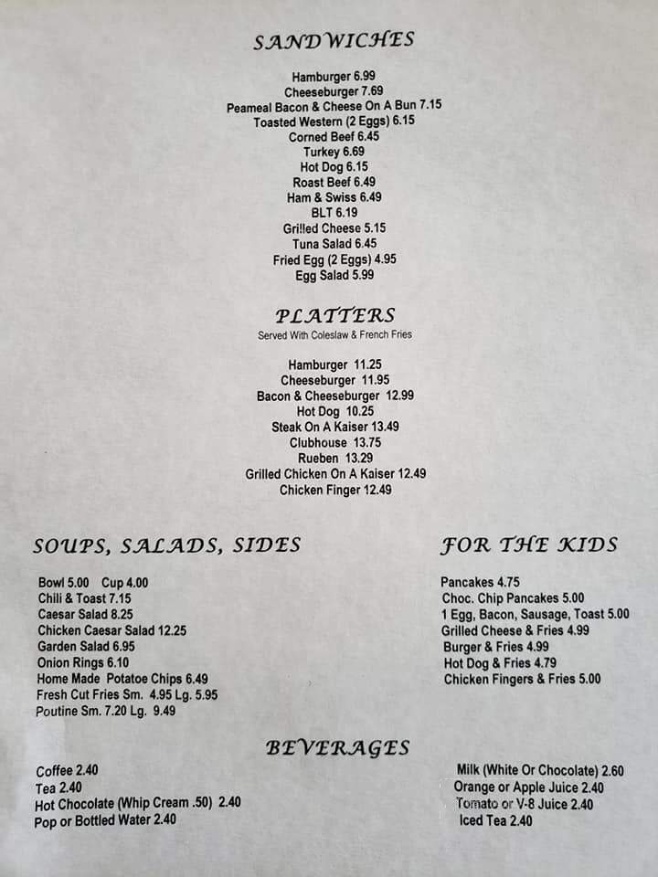Maria's Downtown - Fort Erie, ON menu_pic