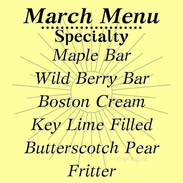 The Big O Doughnuts - Salt Lake City, UT menu_pic