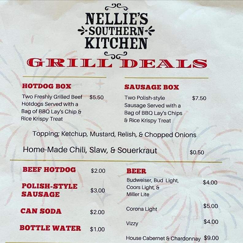 Nellie's Southern Kitchen - Belmont, NC menu_pic