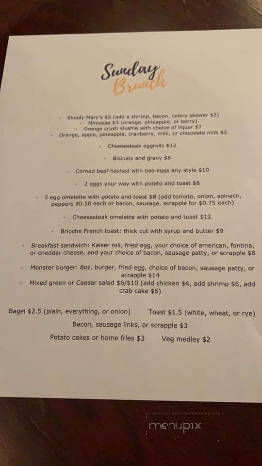 Cedar Craft & Kitchen - Glenolden, PA menu_pic