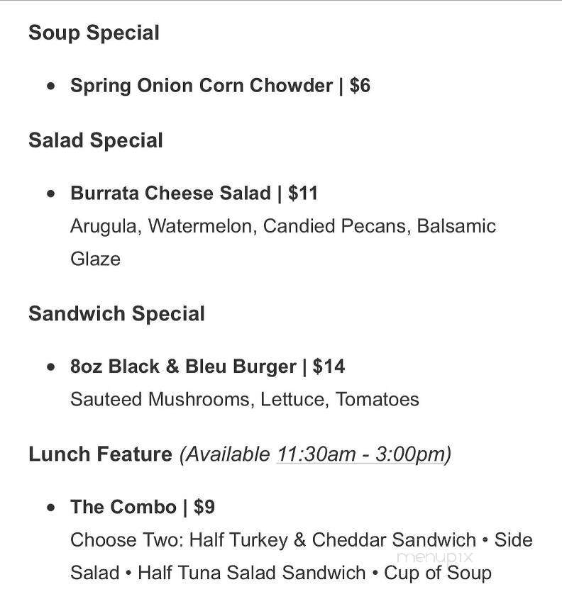 The Foundry - Denver, NC menu_pic