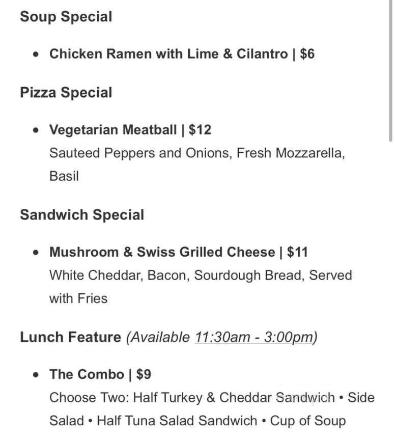 The Foundry - Denver, NC menu_pic