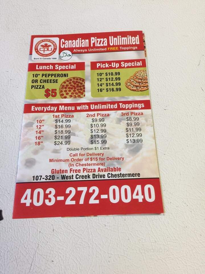 Canadian Pizza Unlimited - Chestermere, AB