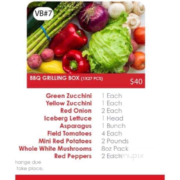 Stoney Lake Market & Grill - Lakefield, ON menu_pic