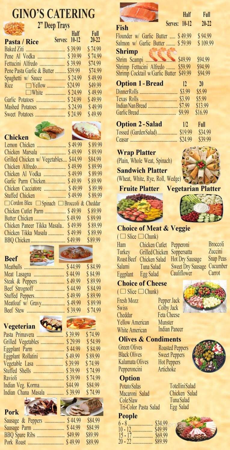 Gino's Grab n Go - Carmel, NY menu_pic