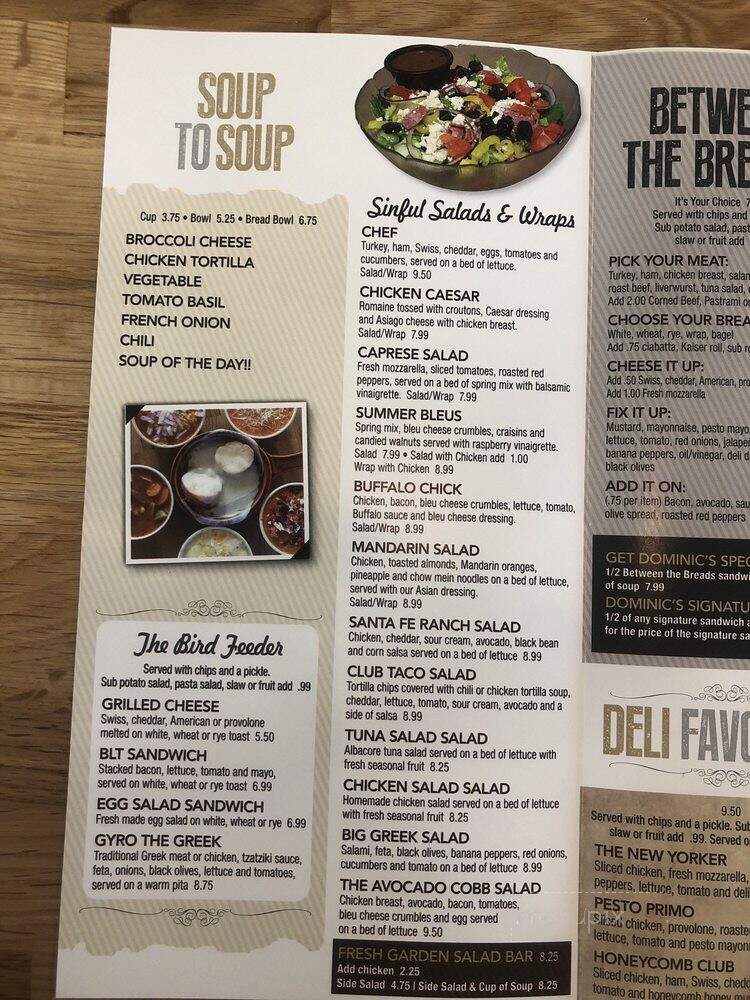 Dominic's Deli & Eatery - Daytona Beach, FL menu_pic