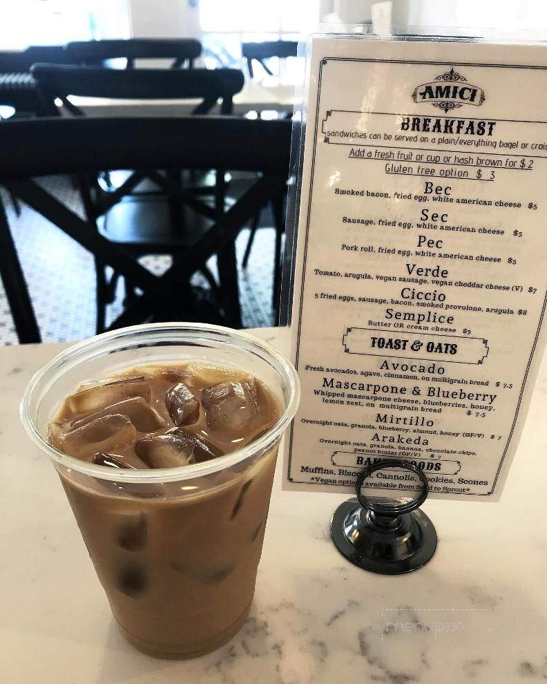 Amici Gelato & Caffe - Asbury Park, NJ menu_pic