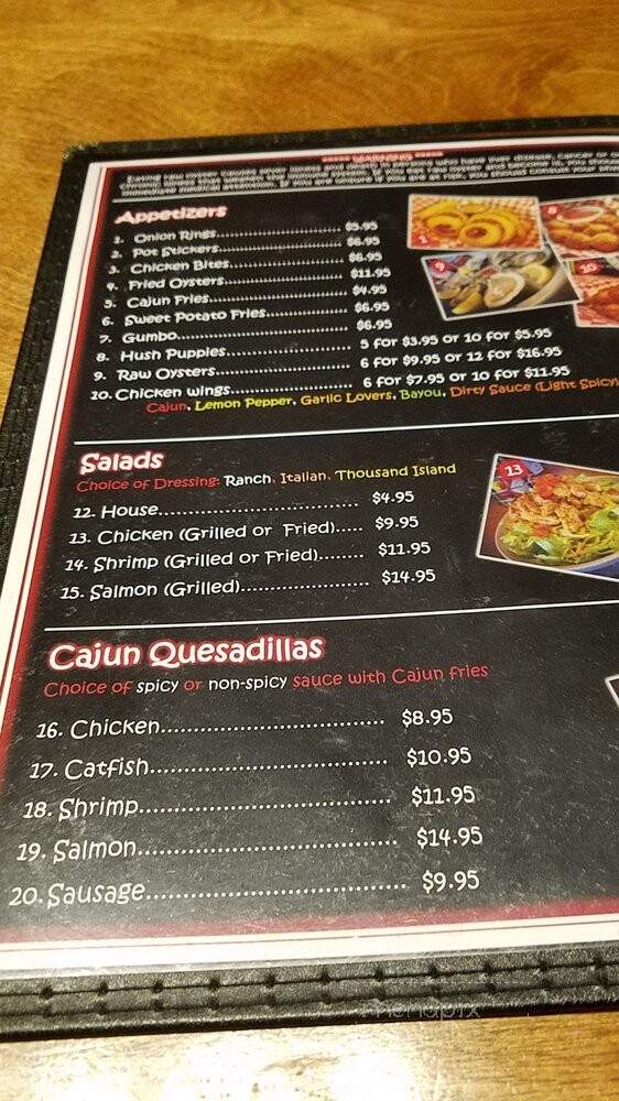Louisiana Crab Shack - Georgetown, TX menu_pic
