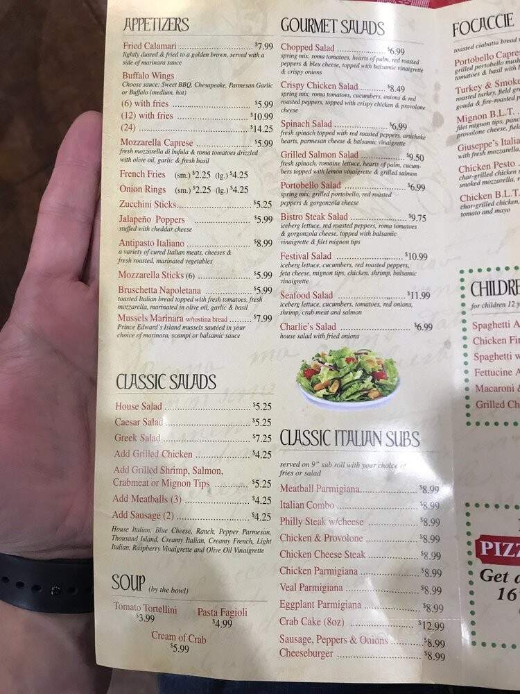 Giuseppe's Italian Restaurant - Essex, MD