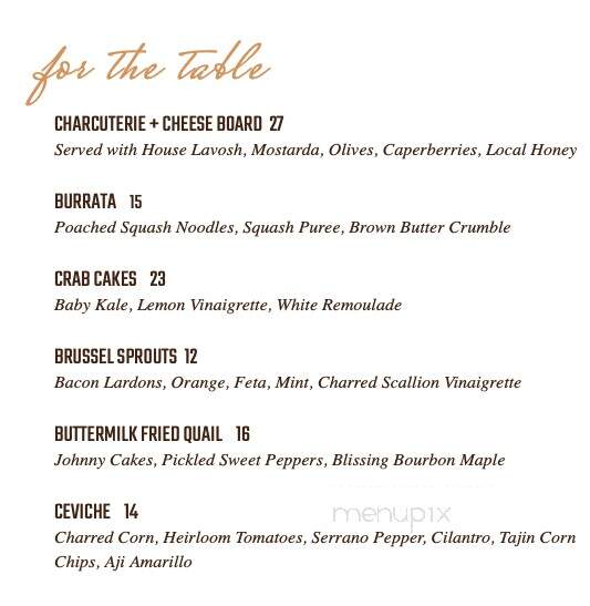 1799 Kitchen and Cocktails - Franklin, TN menu_pic
