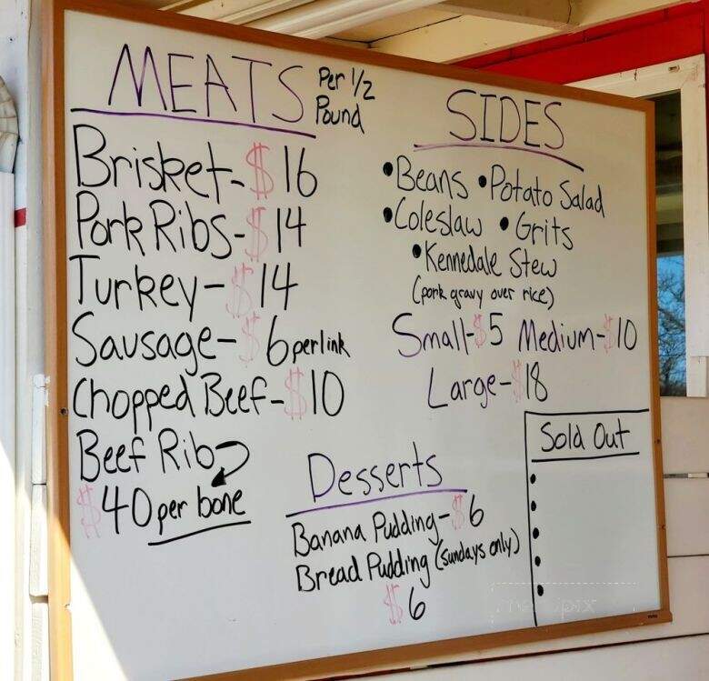 Goldee's Barbecue - Fort Worth, TX menu_pic