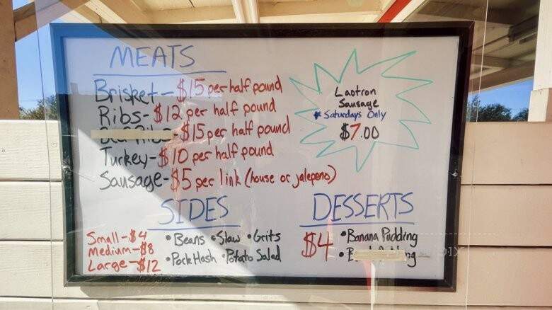 Goldee's Barbecue - Fort Worth, TX menu_pic